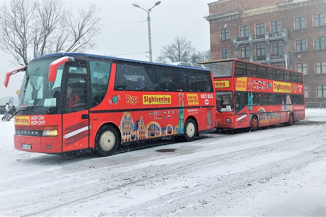 24h Riga Sightseeing Red Bus Grand Tour - The real issue is finding the bus
