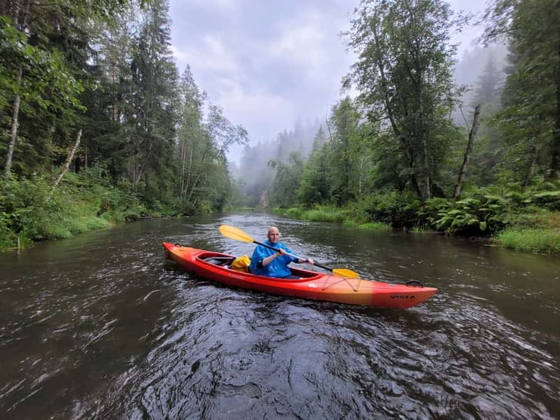 From Riga: Full-Day Scenic Gauja River Valley Kayaking Trip - Getting settled in the kayak or canoe