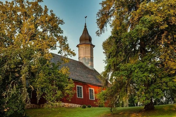 Half-Day Private Trip to Sigulda and Turaida from Riga - Turaida Castle: red brick above the trees