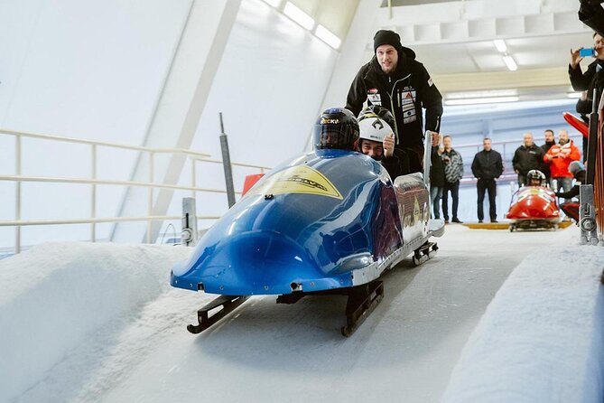Latvia Bobsleigh and luge track ride experience - Preparing for the Sigulda Olympic Track