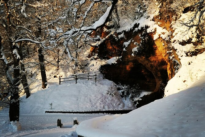 Latvia's Switzerland and Gauja National Park Tour - The Livonian Order ruins at Sigulda