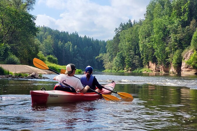 One-Day Kayaking Trip in Gauja River Valley - Getting set up with the right boat