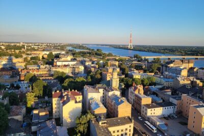Panorama Riga top view of Riga City
