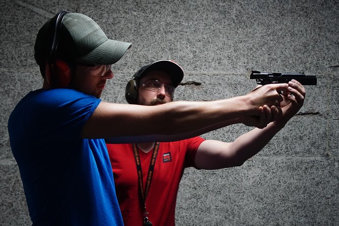 Real gun shooting experience! Extremely fun indoor activity in Riga! - Medium Plan: five firearms with more variety