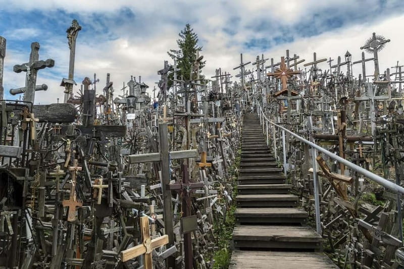 Riga: Hill of Crosses, Guided Rundale Palace & Bauska Castle - The Hill of Crosses: powerful, personal, and weather dependent