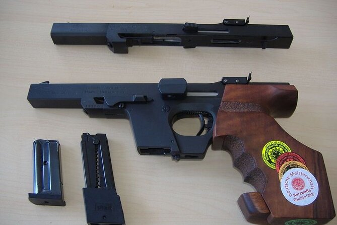 Riga Shooting Range - Desert Eagle .357 Mag, Beretta & WaltherGSP - A safety briefing before the first shot