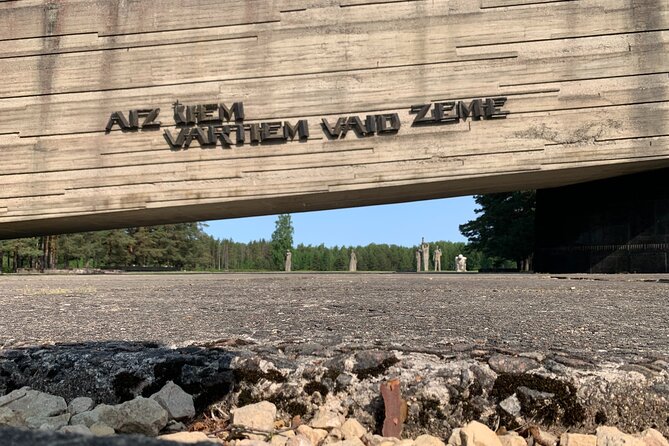 Visit of Salaspils Memorial Ensemble - Walking among the seven concrete sculptures
